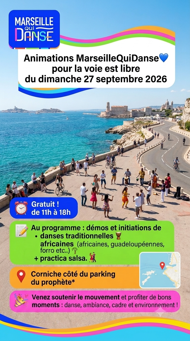 La corniche libre en mode MQD – Rumba Afro-Cubaine, Afro / Afrobeats, Forró, Danses africaines, Danse Traditionnelle, Salsa cubaine